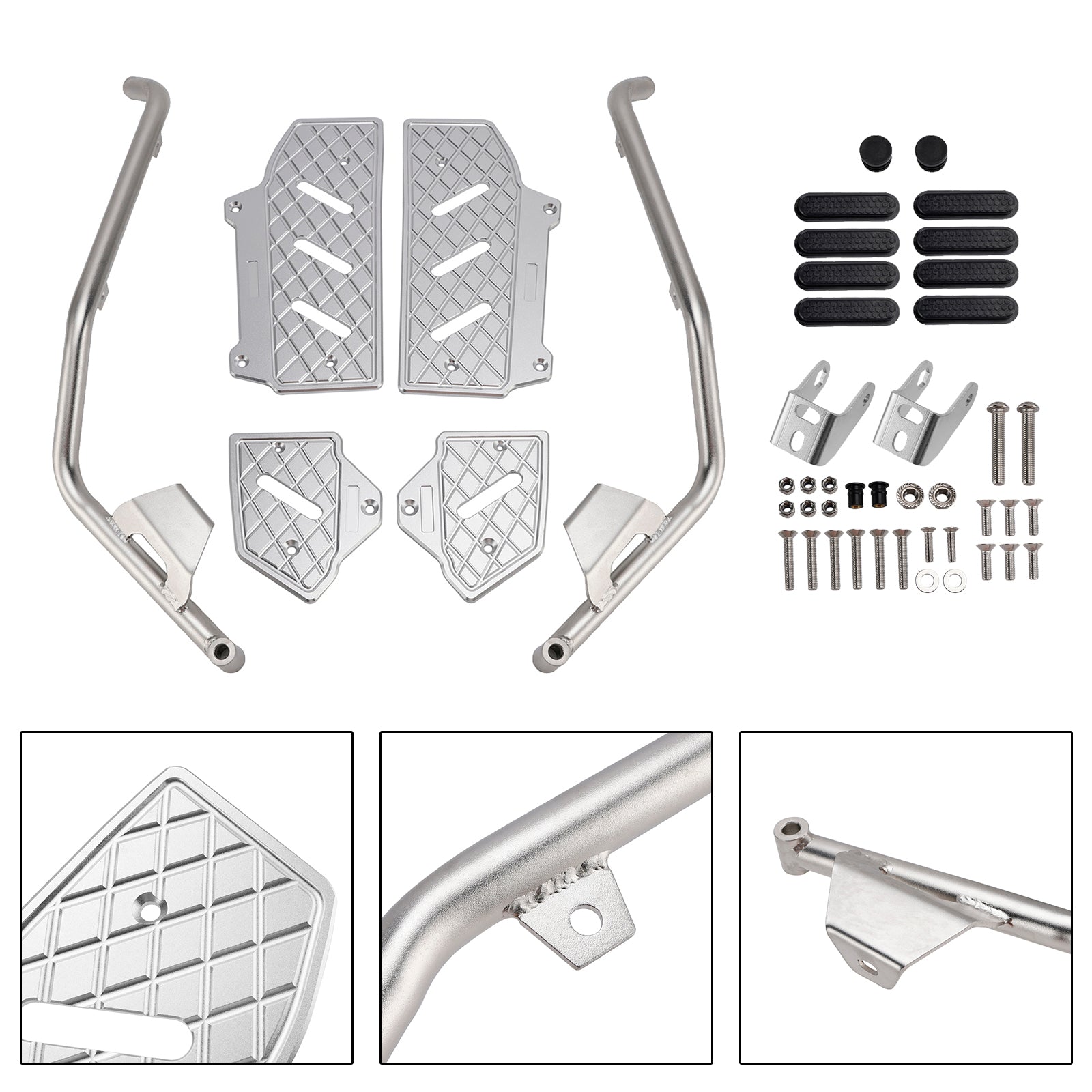 Honda Adv350 2022-2025 24 Crash Bar Lower Engine Guard Steel Frame Black
