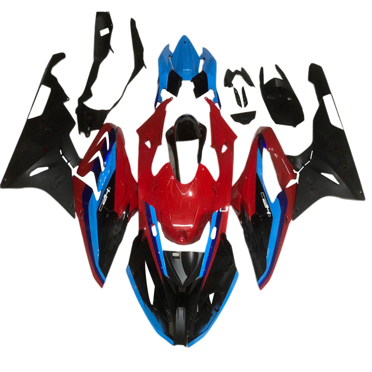 Amotopart BMW S1000RR 2015-2016 Blue&Red Style1 Fairing Kit