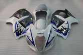 Amotopart 2008-2020 Suzuki Hayabusa GSX1300R White&Grey Fairing Kit