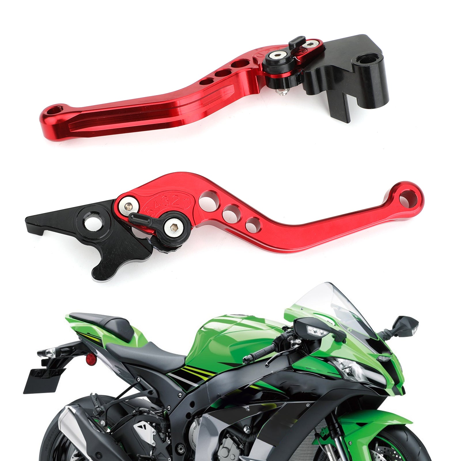 Kawasaki Ninja 250 300 Leviers d'embrayage de frein Rouge