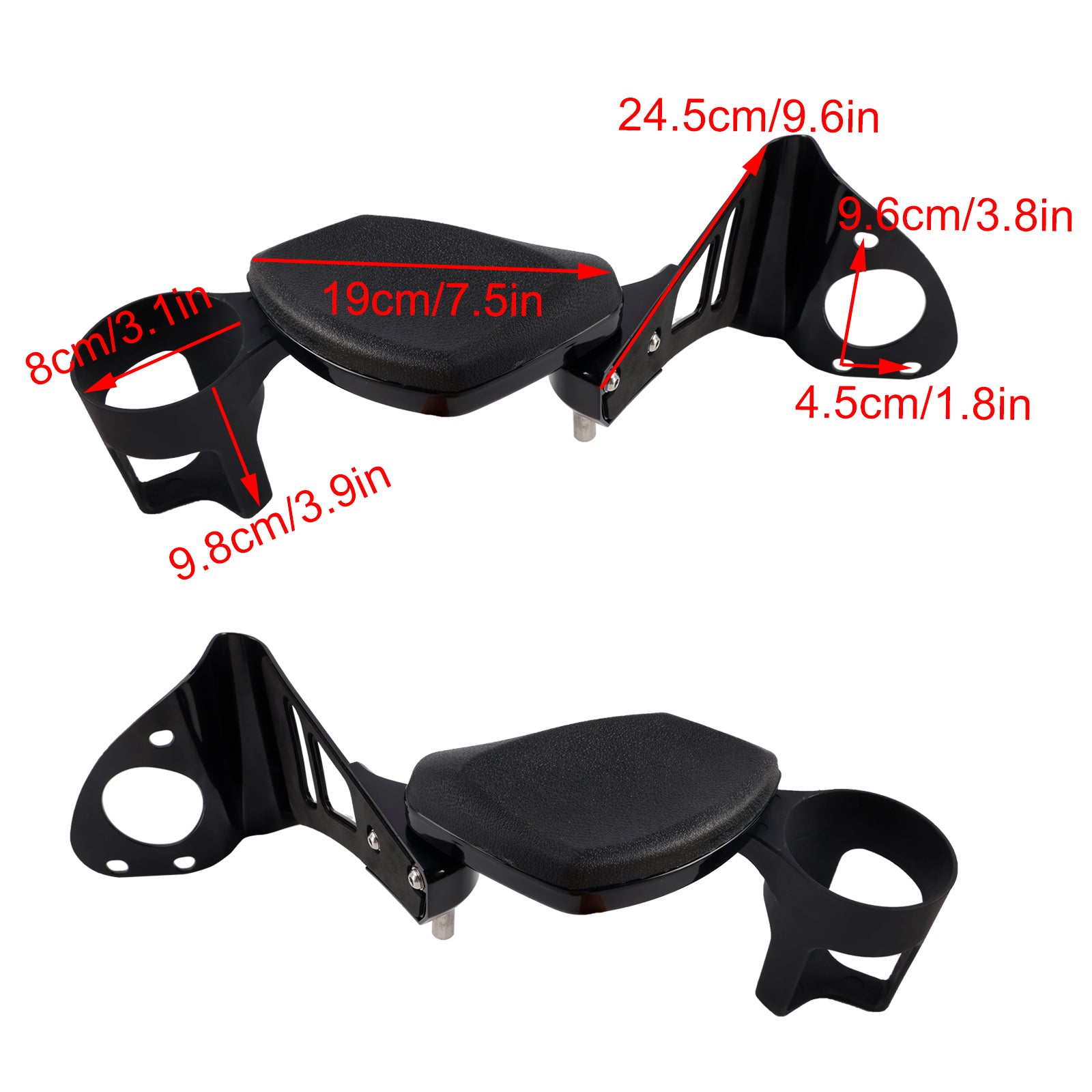 2014-2024 Electra Glide Road Glide Passagier Armlehne mit/ Getränkehalter