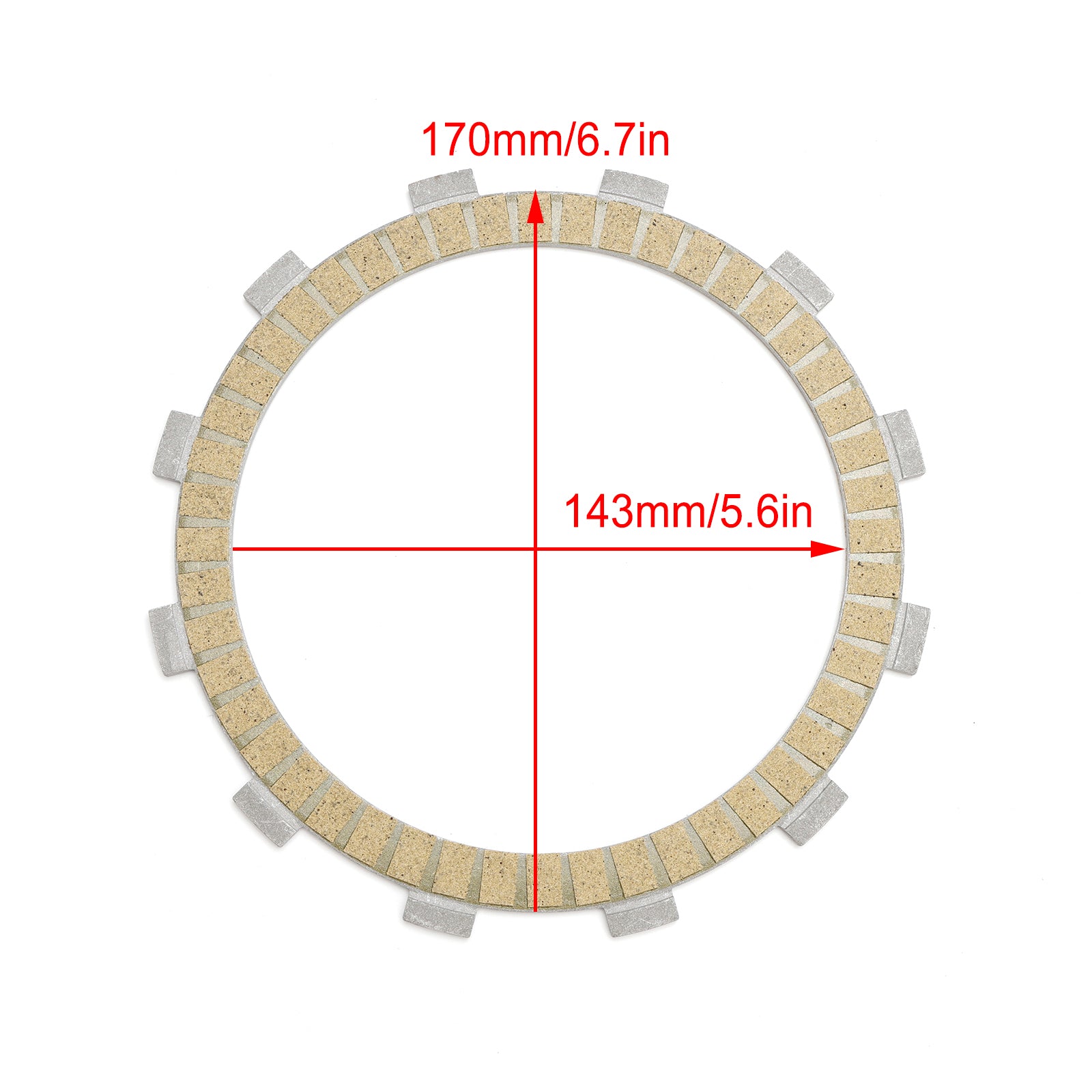 2009-2014 Kawasaki VN1700 Vulcan 1700 Classic Clutch Friction Plate Kit 13088-1146 13088-0011