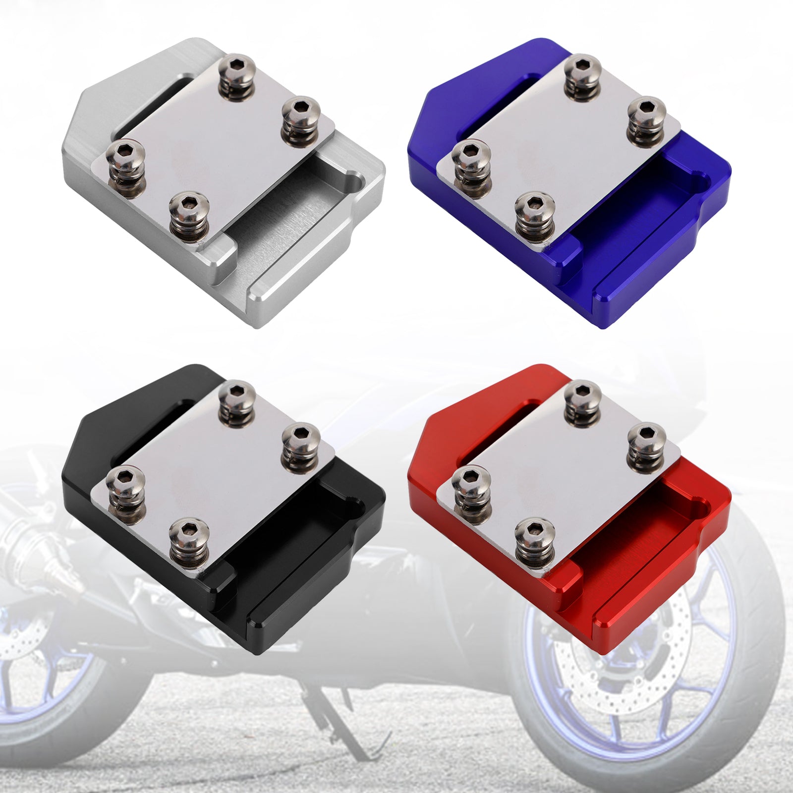 Extensión Pedal De Freno Ampliadora Luz Cnc Para Yamaha Yzf-R3 19-23 Plata