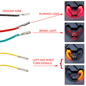 Integrierte Rücklicht-Blinker für DUCATI Multistrada V4S V4 110 21-23