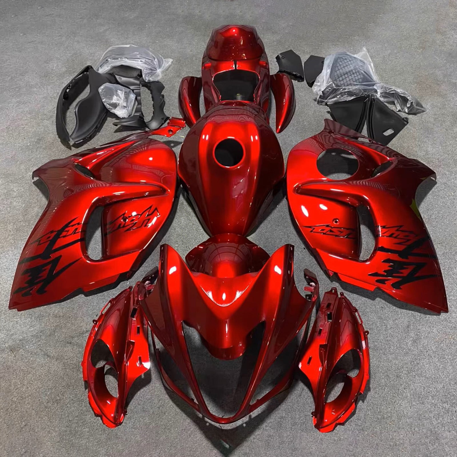 Amotopart 2008-2020 Suzuki Hayabusa GSX1300R Red Fairing Kit