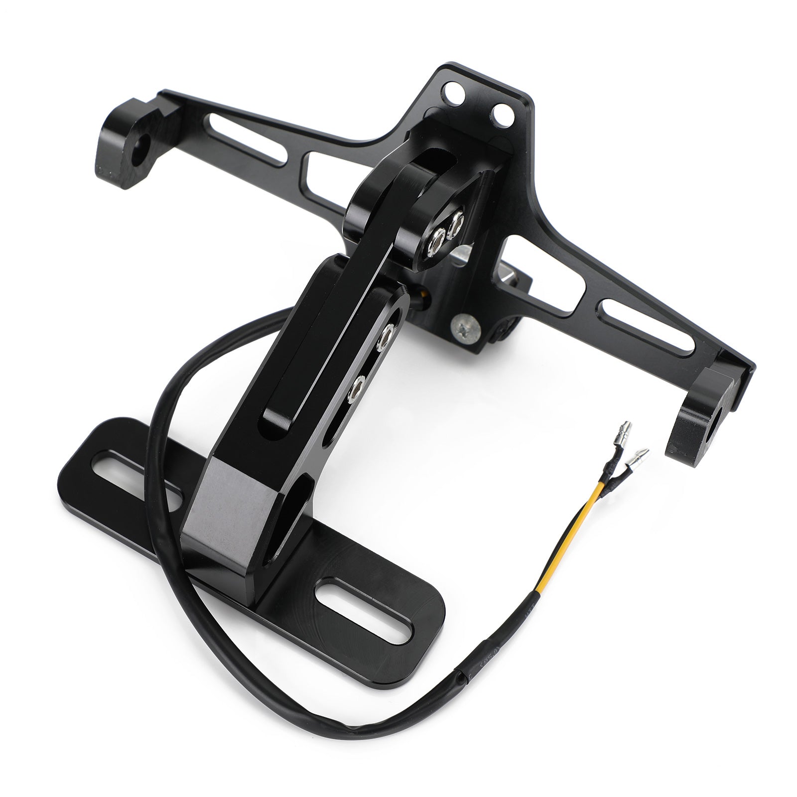 Yamaha BWS R25 R3 MSX Plaque d'immatriculation support Fender Eliminator Black