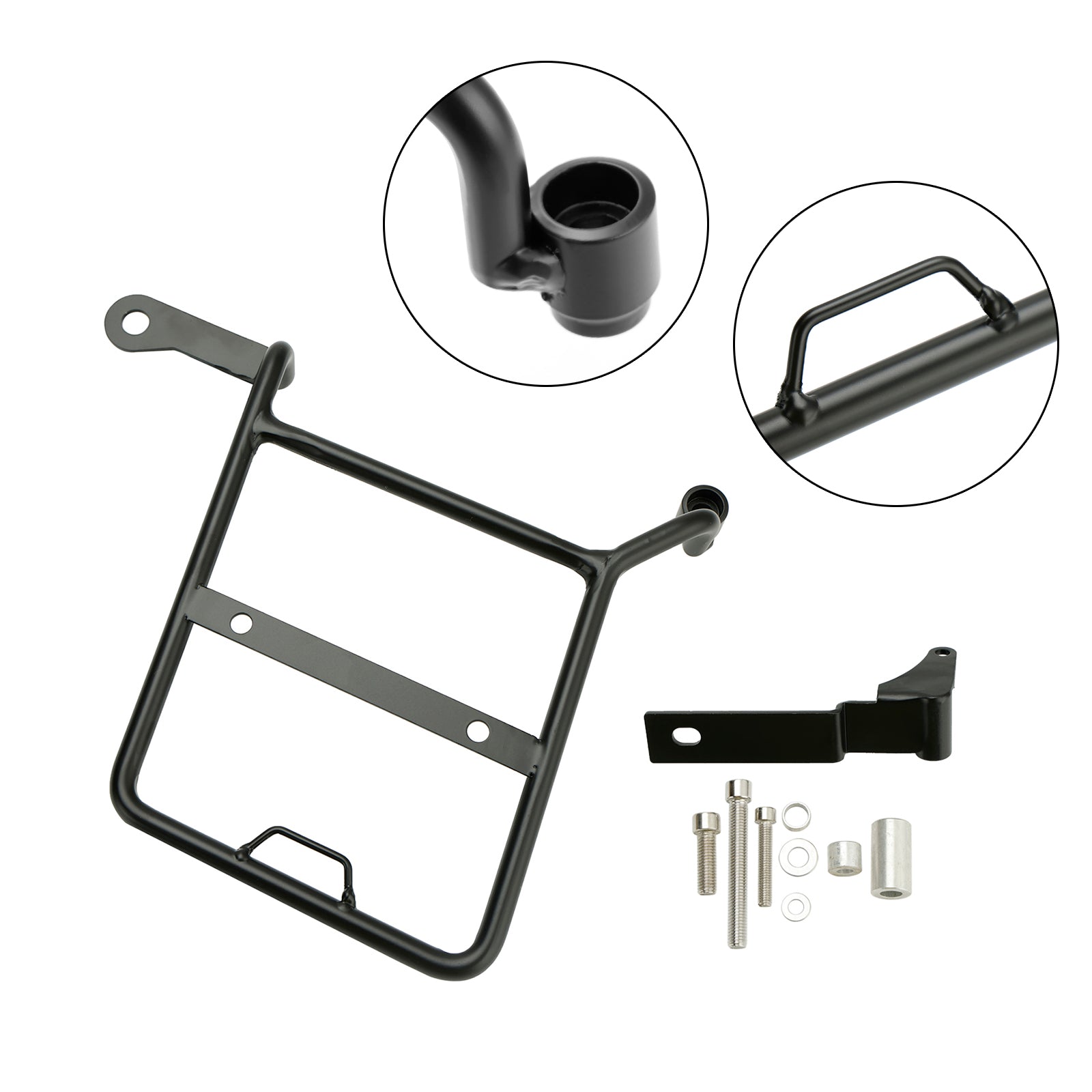 Side Saddle Bag Mounting Bracket Black Fit For Honda CROSS CUB SUPER CUB Right