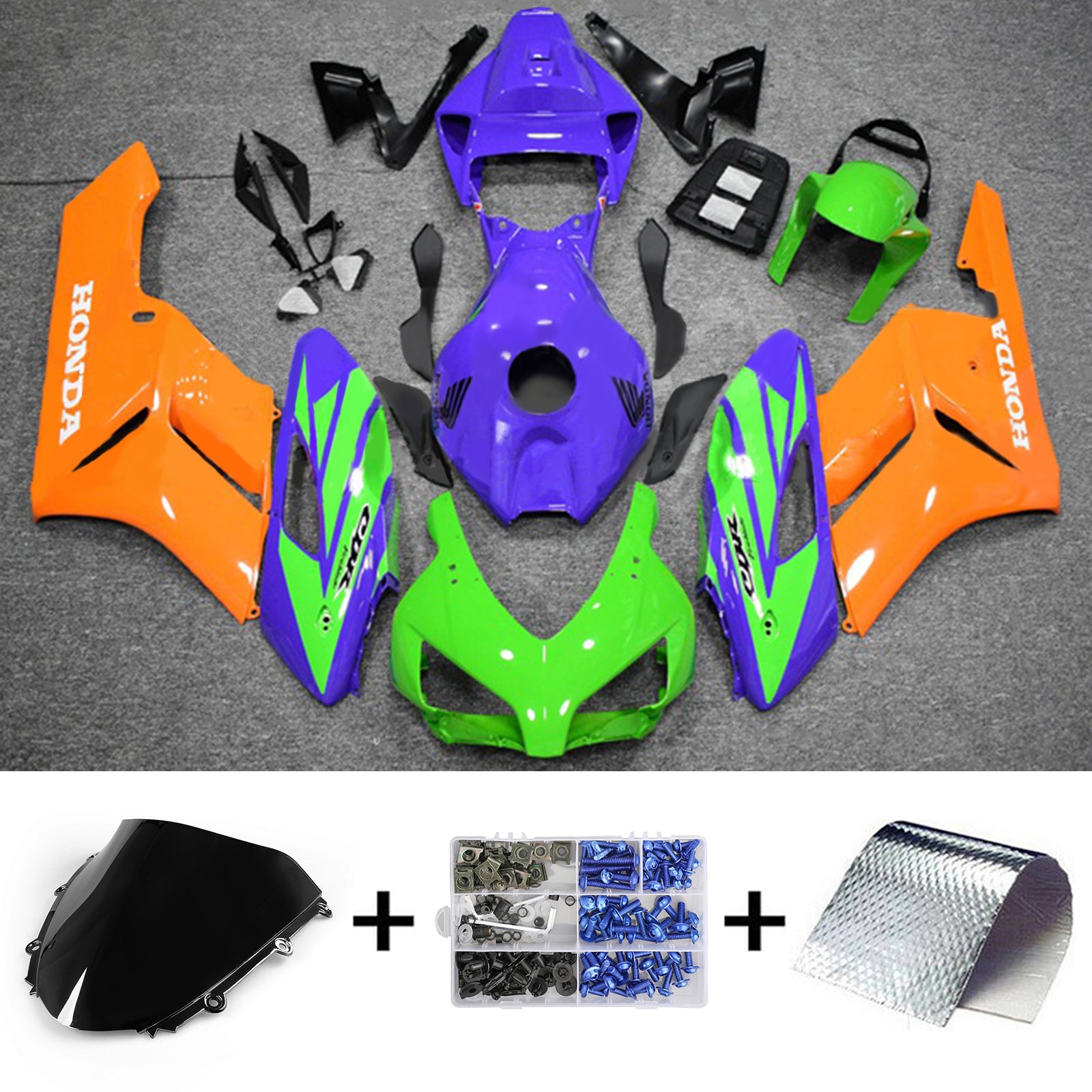 Kit de carénage multicolore Amotopart 2004-2005 Honda CBR1000RR