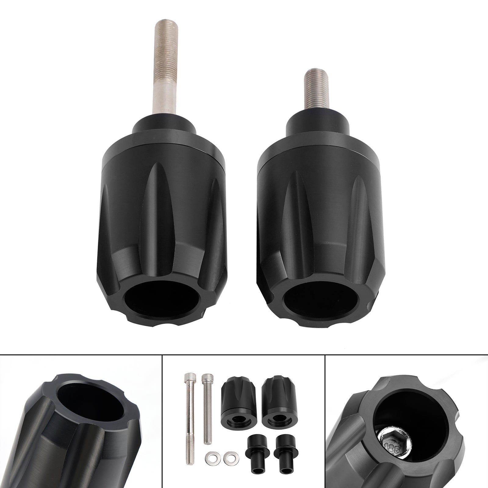 2019-2020 HONDA CB650R CB 650 CRASH BOBBIN SLider Slider Aluminium preto