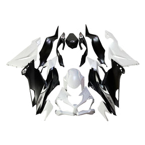 Amotopart 2019-2023 Kawasaki ZX6R Kit de carenado blanco negro