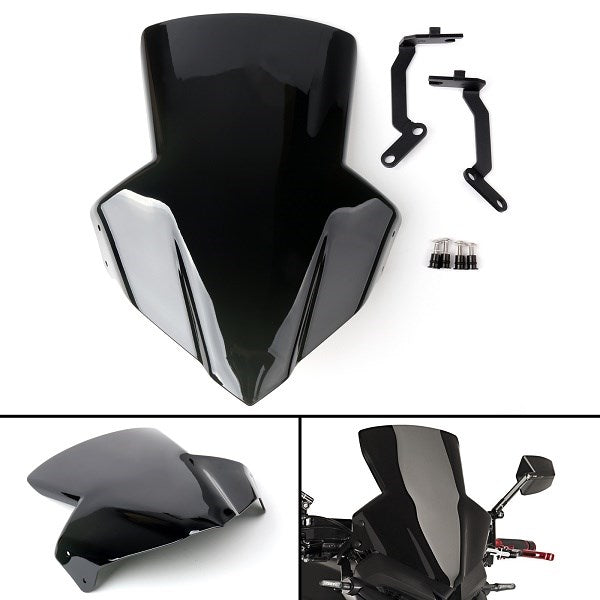 ABS Plastic Windscreen Windshield Shield with Bracket For Honda CB650F 2014-19 B