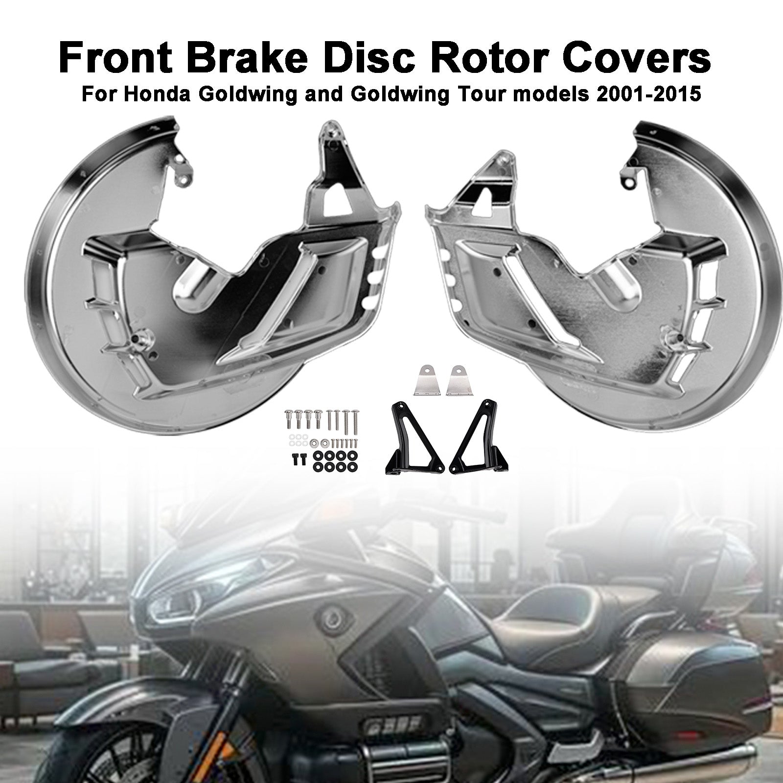 Honda Goldwing GL1800 F6B 01-15 Front Brake Disc Rotor Covers