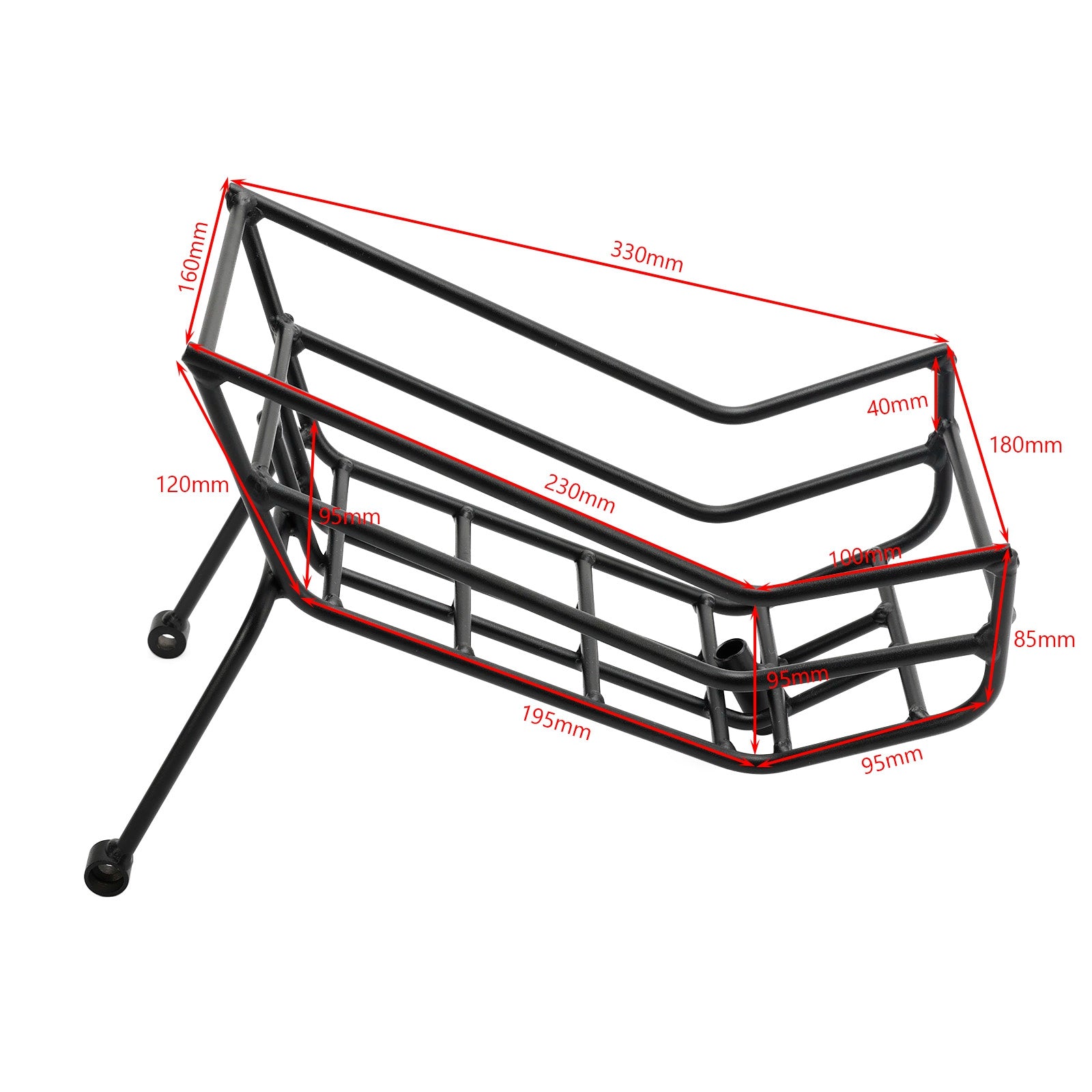 Black Center Rack Carrier Basket For Honda Hunter Cub CT 125 2020-2023