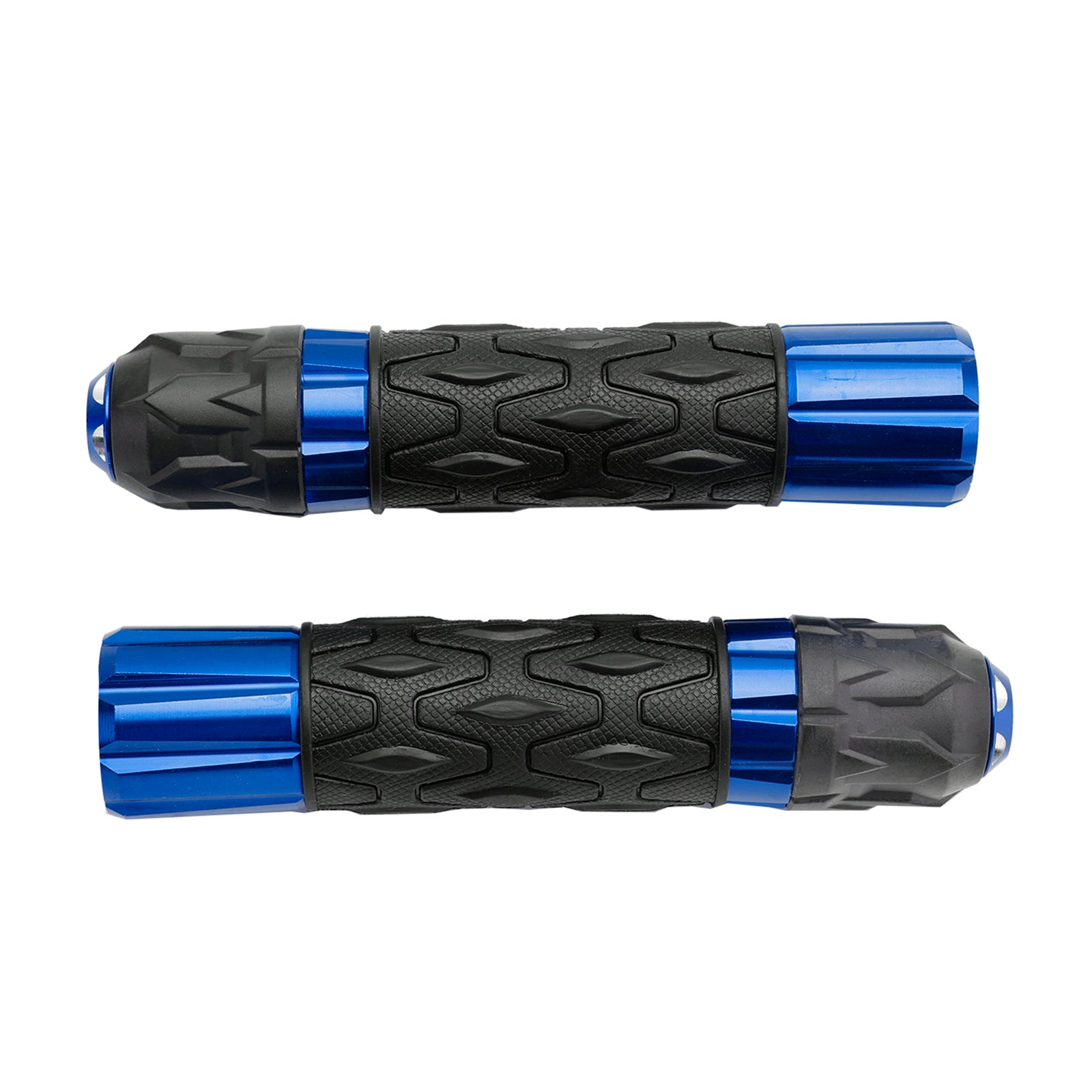 7/8"/22Mm Motorcycle Handle Bar Hand Grips Cnc Universal Red For Motorcycles Silver