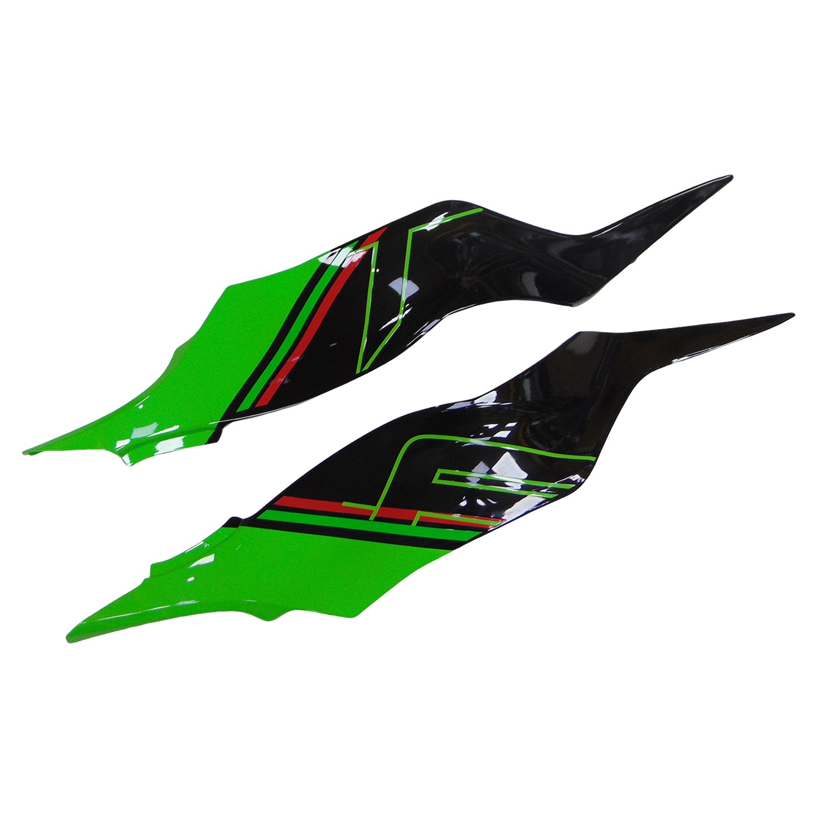 Kit carena Amotopart 2019-2023 Kawasaki ZX6R verde nero