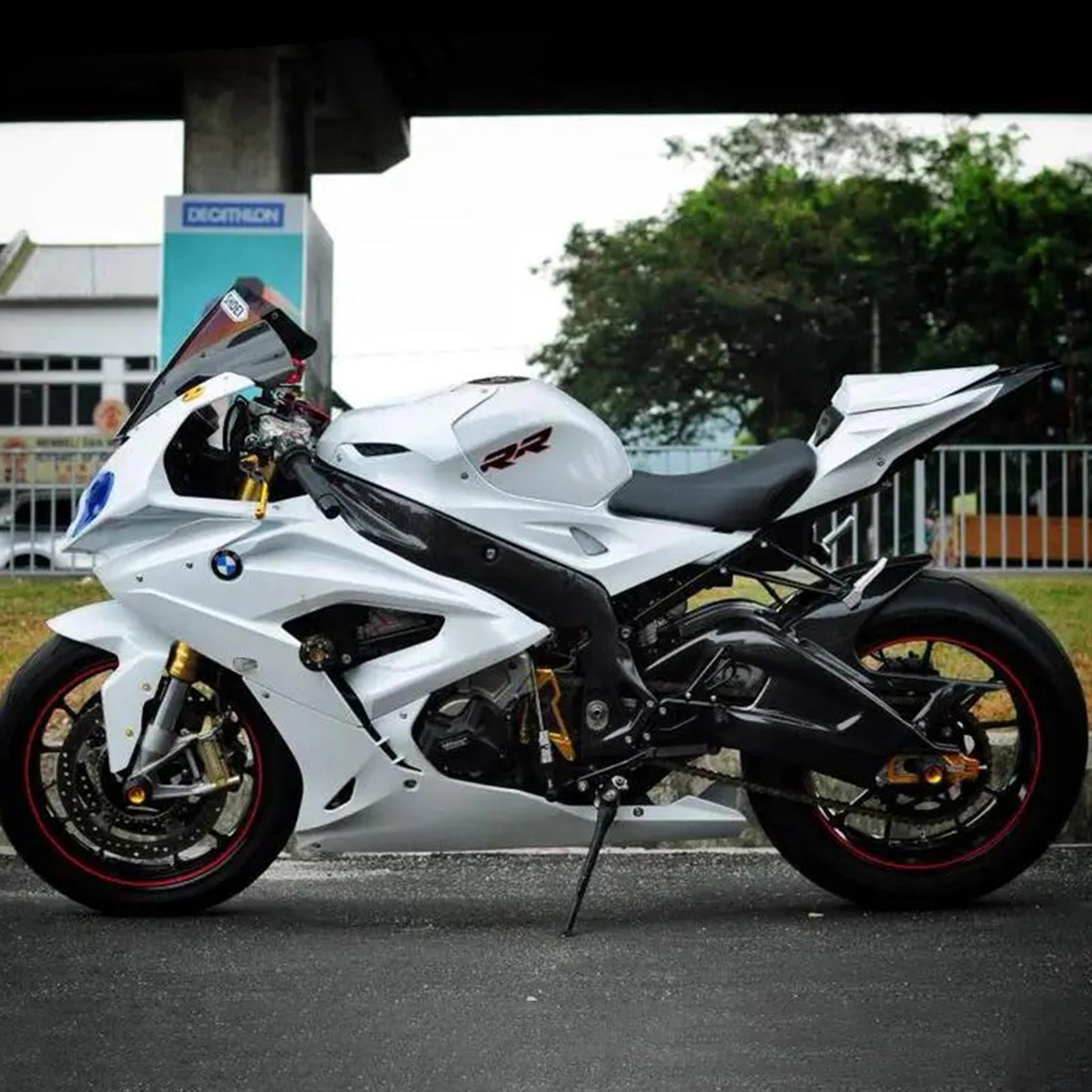 Kit de carénage blanc Amotopart BMW S1000RR 2017-2018