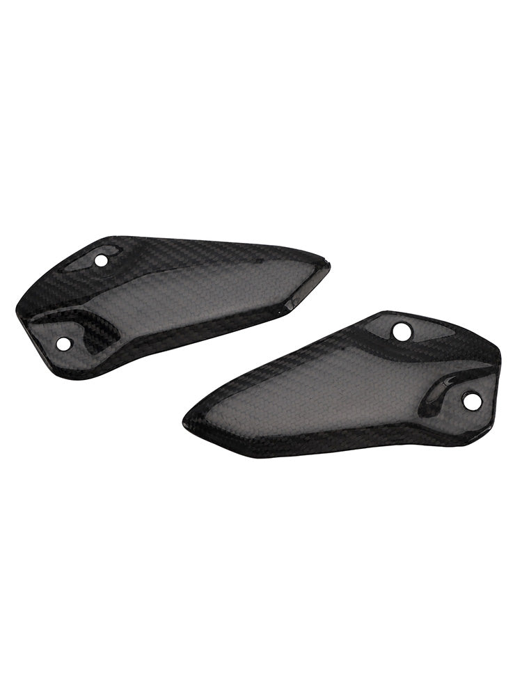 Placa de proteção para pés em fibra de carbono real Kawasaki ZX-4R ZX-4RR ZX-25R
