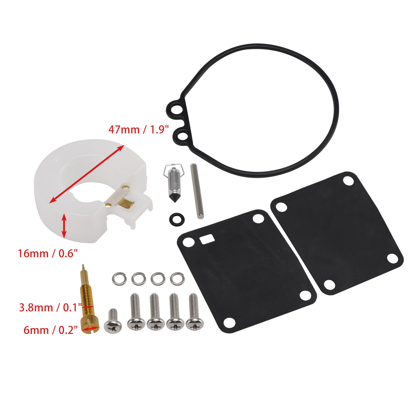 Yamaha 6hp 8hp Nissan 5hp 8hp Carburetor Carb Rebuild Kit 369-871221 11502M