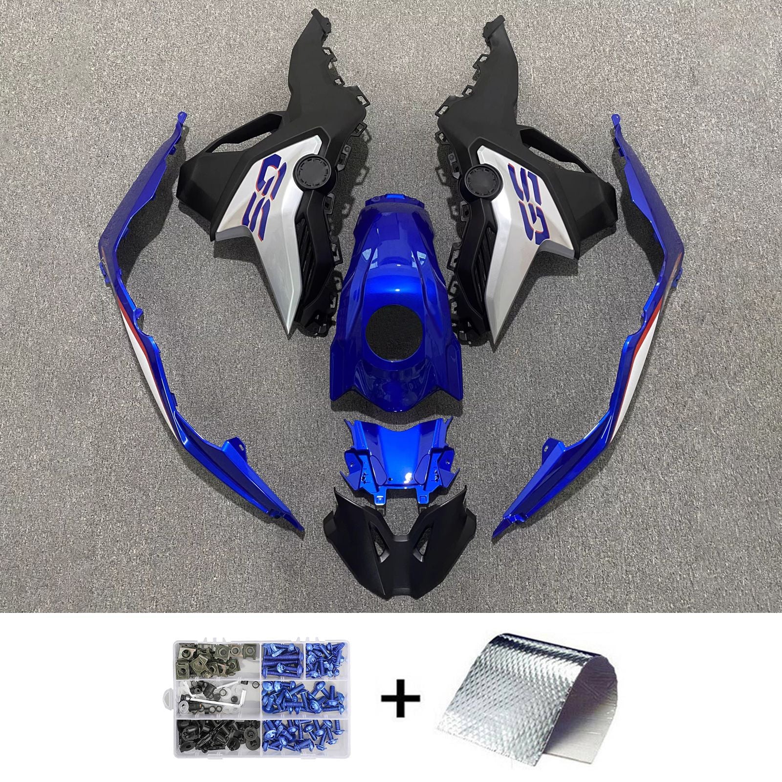 Amotopart 2018-2022 BMW F750GS F850GS Schwarz Blau Verkleidungssatz