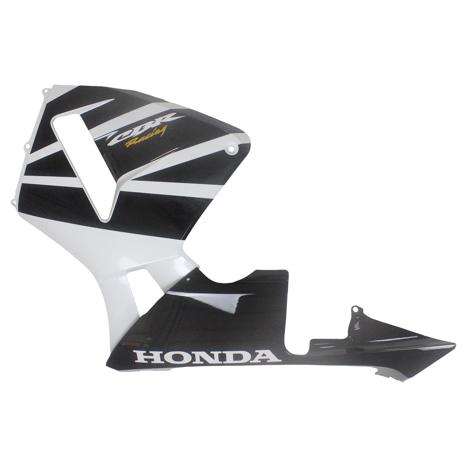 Amotopart 2003-2004 Honda CBR600RR White Black Fairing Kit