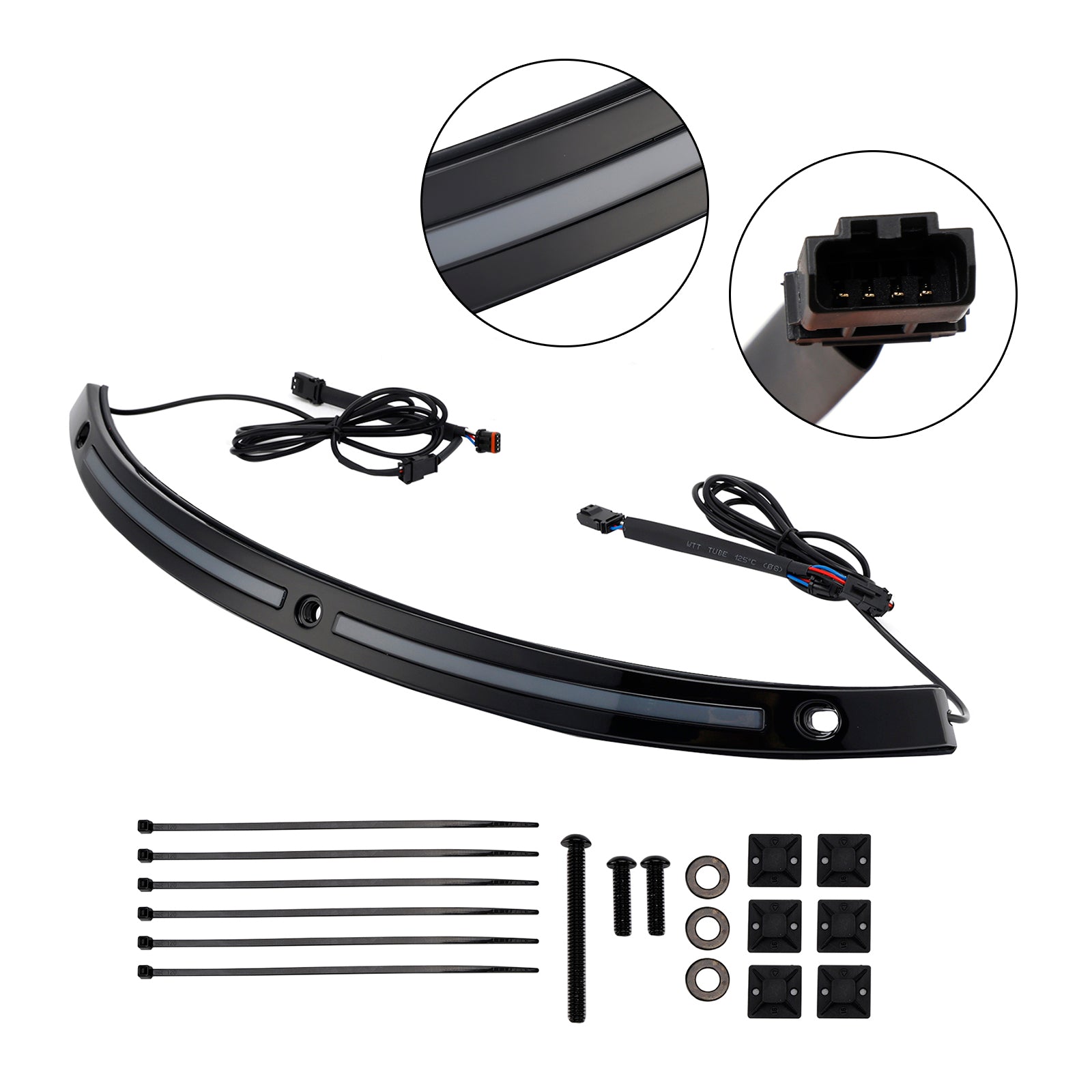 2014+ Touring Electra Glide LED Running Turn Signal Light Windshield Trim