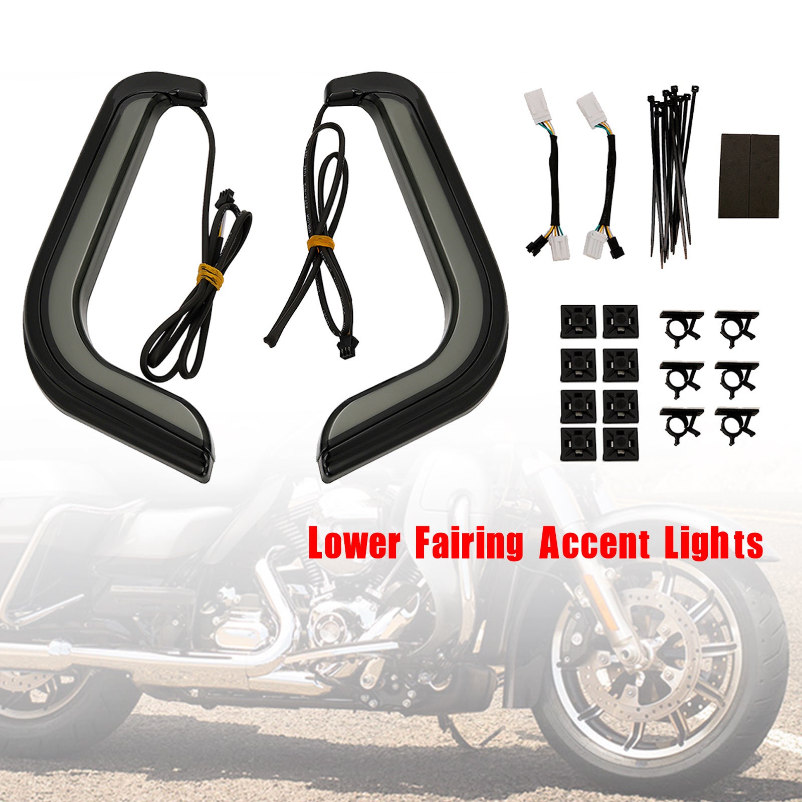 Luci d'accento inferiori Kuryakyn Tracer 2956 per FLHTCU Electra Glide 2006-2013