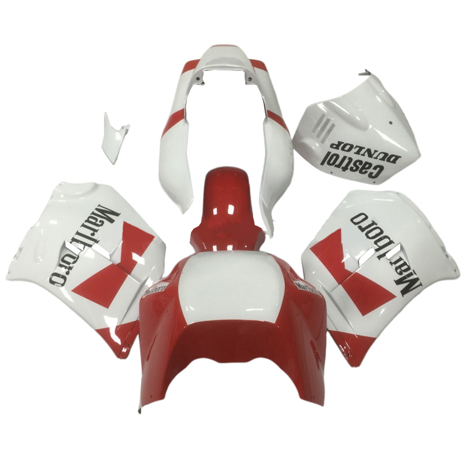 Amotopart 1985-1987 Yamaha RZV500 / RD500 White Red Fairing Kit