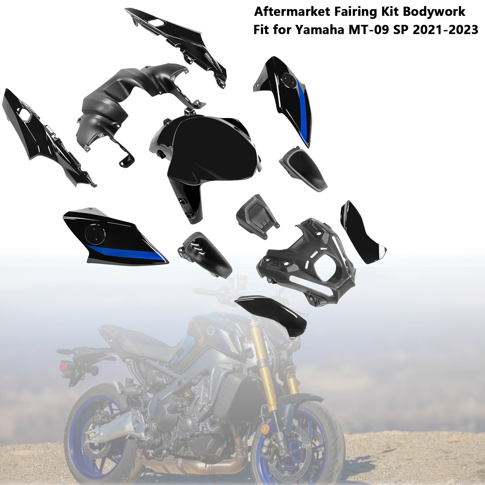 Amotopart 2021-2023 Yamaha MT 09 Verkleidungssatz