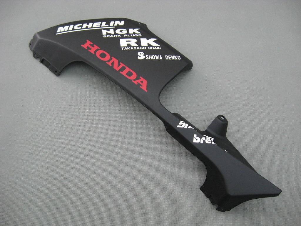 Amotopart 2005-2006 Honda CBR600RR Kit de carénage noir mat avec logos rouges