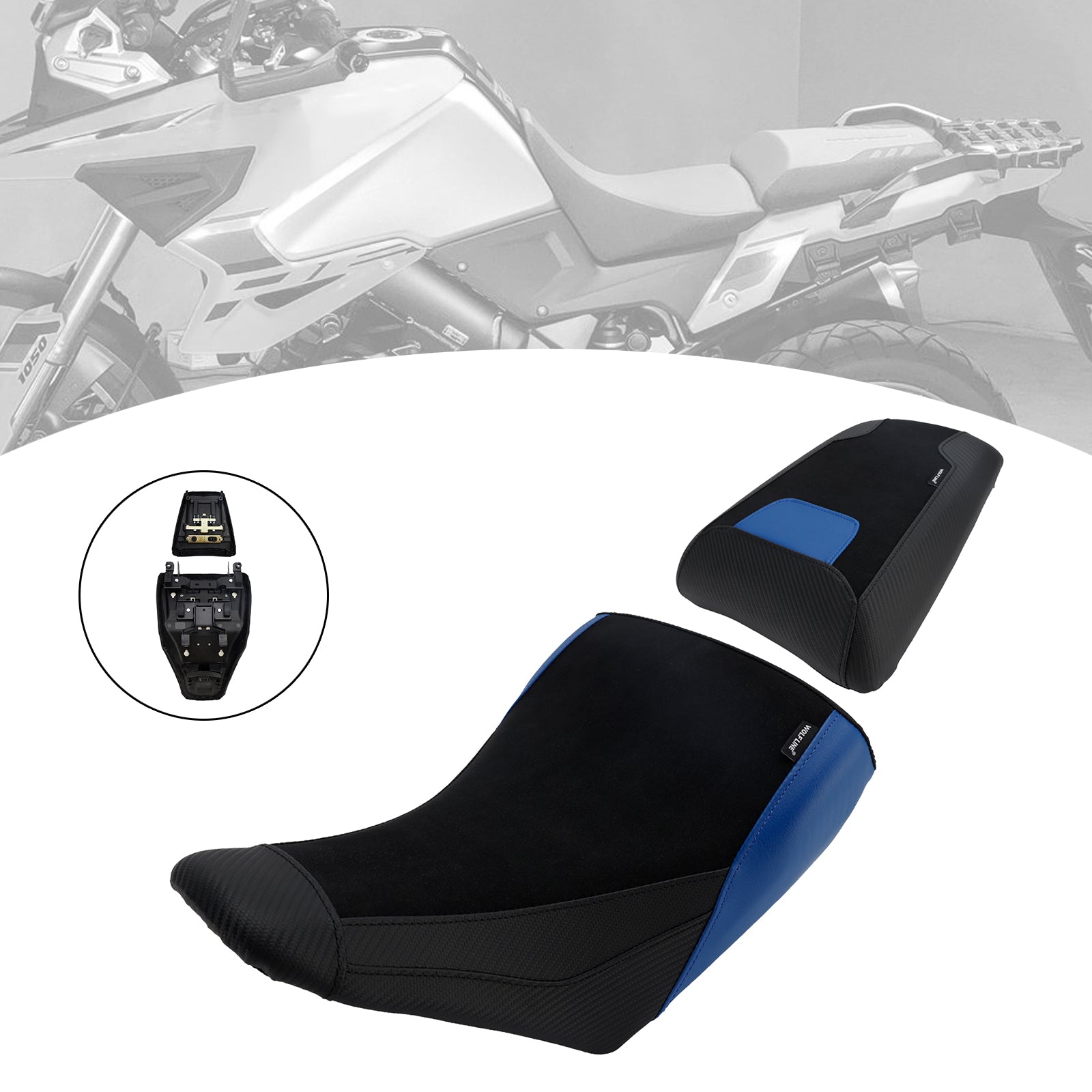 23-25 Suzuki V-Strom Dl1050 Front&Rear Raider Passenger Cushion Kit