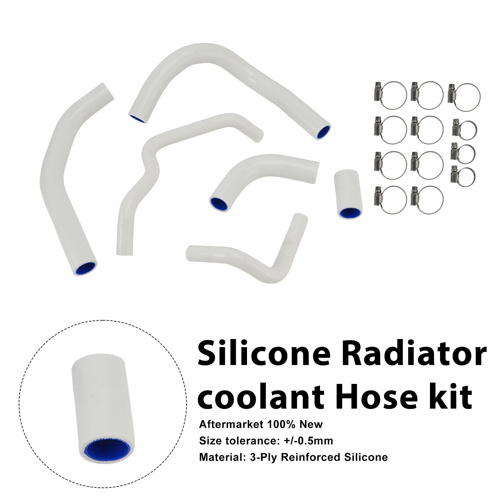 Kawasaki Z1000 Z1000SX Z1100 Silicone Radiator coolant Hose kit