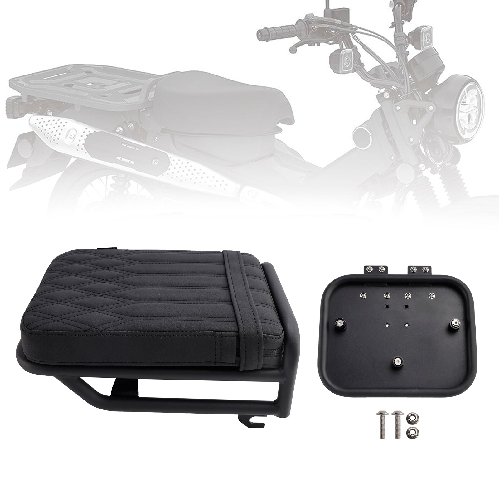 2020–2023 Honda CT125 Hunter Cub Kit Satteltaschenhalterung & Rücksitzkissen braun