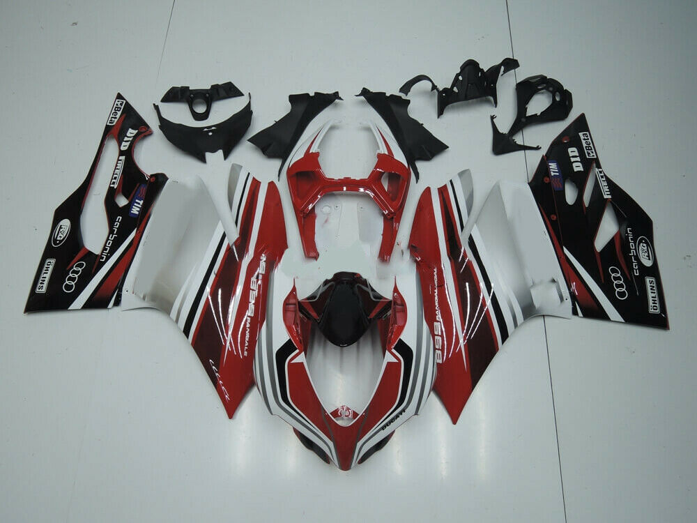 Amotopart 2012–2015 1199/899 Ducati Red&amp;Black Style4 Verkleidungsset