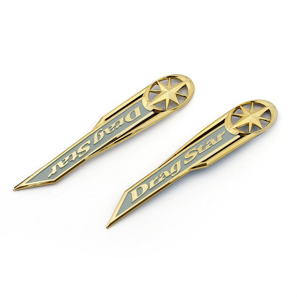 2 pieces  Yamaha Drag Star Gas Tank Emblem Badge Decals Sticker