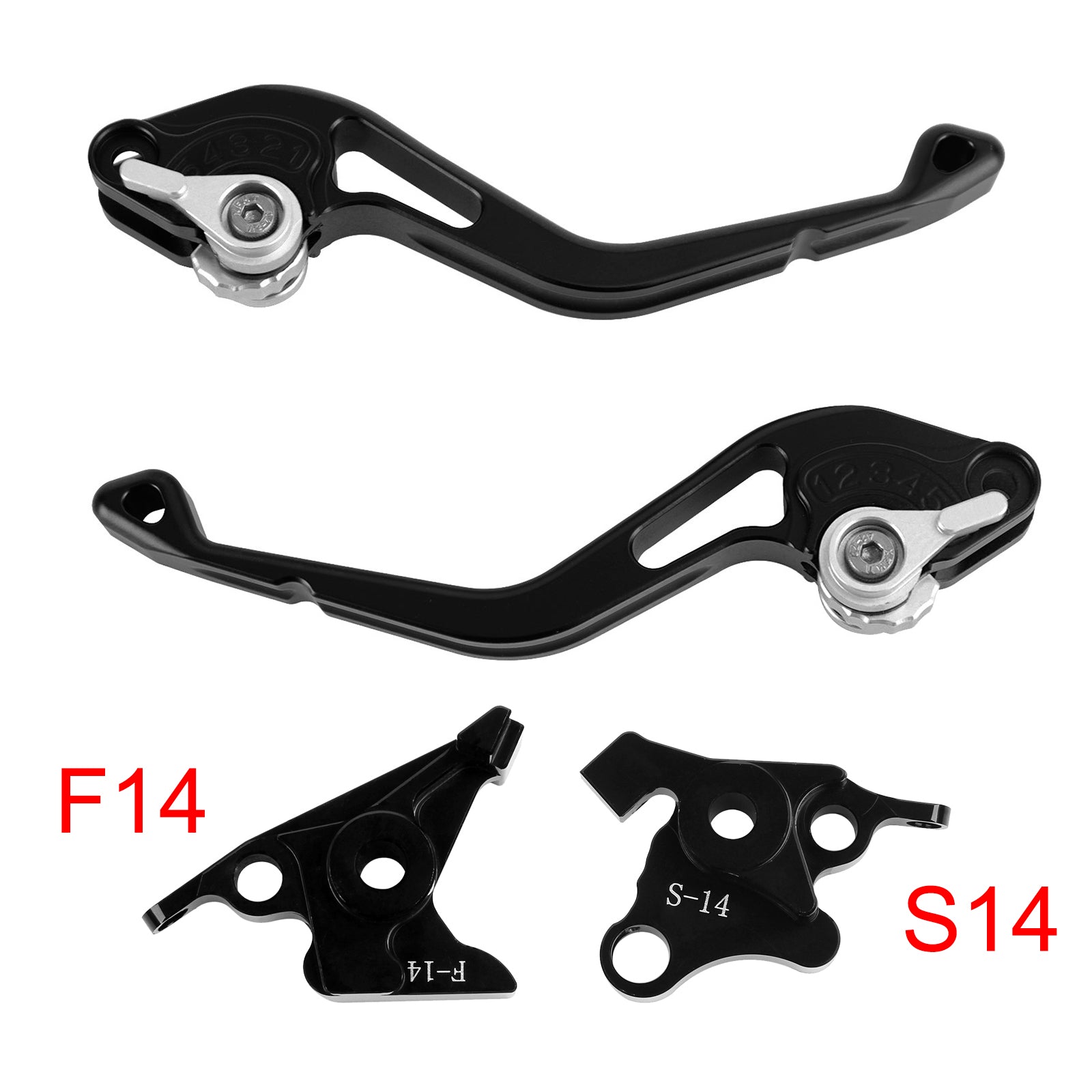 Suzuki GSF650 GSXR1300 DL1000 Silver NEW Short Clutch Brake Lever