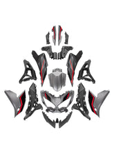 Amotopart 2022-2024 Kawasaki VERSYS 650 KLE ABS Sliver Red pattern Fairing Kit