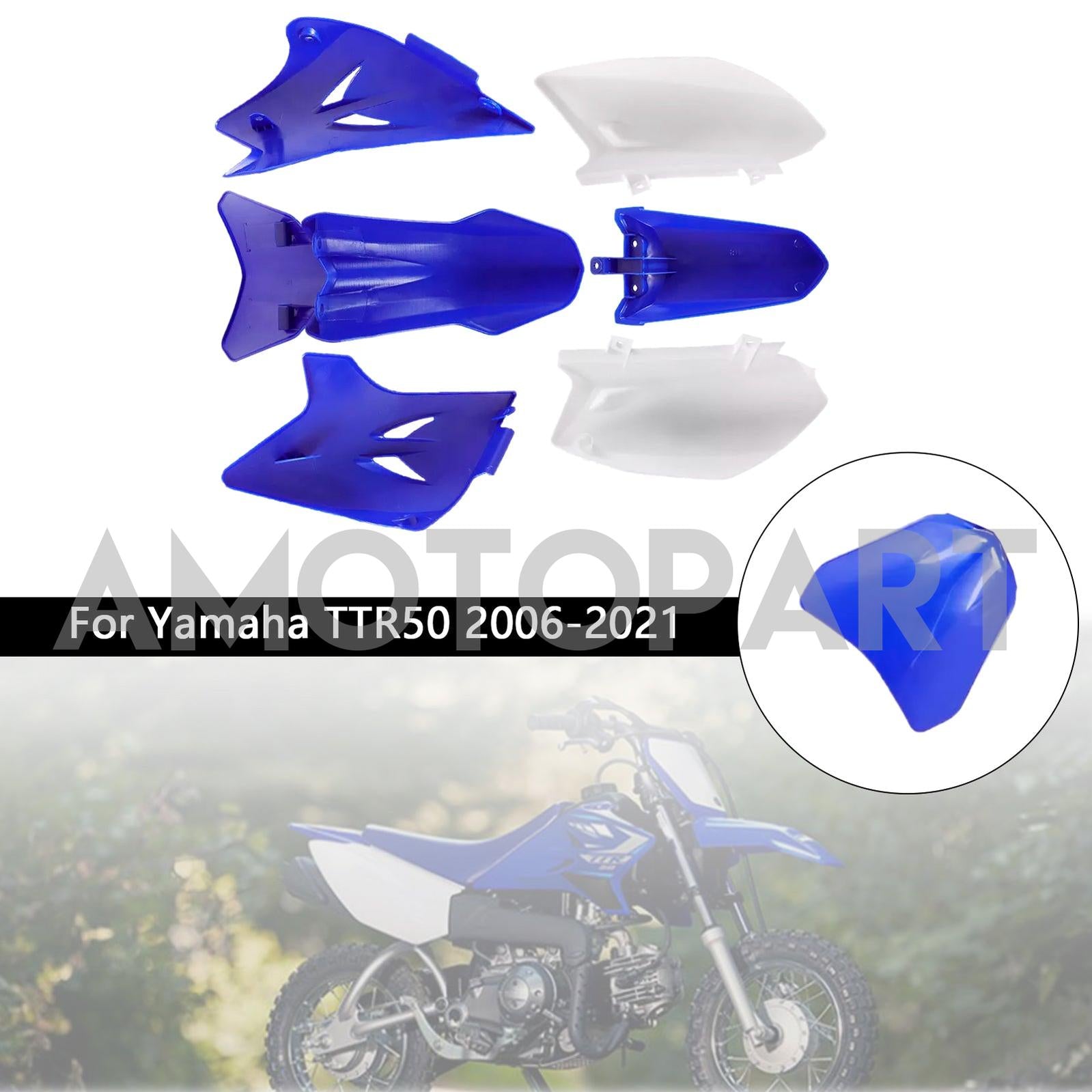 2006-2021 Yamaha TTR50  Body Plastic Kit Front Rear Fender Fairing