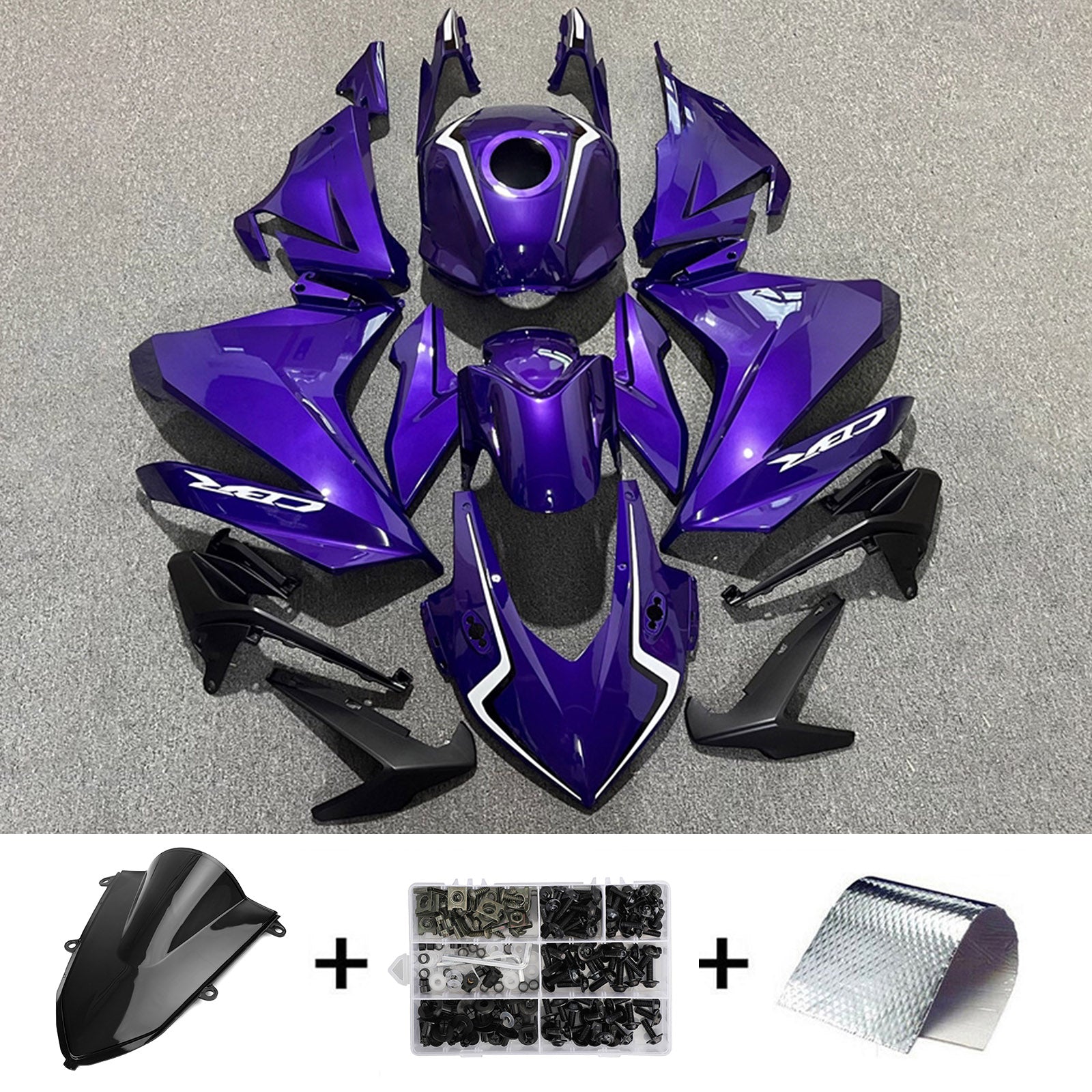Amotopart 2022 Honda CBR400R Purple Fairing Kit