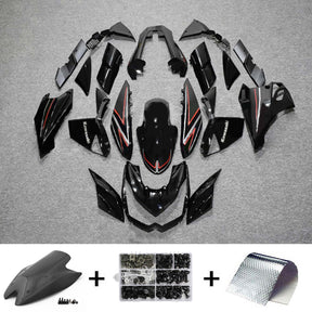 Amotopart 2010-2013 Z1000 Kawasaki Black with Red Line Fairing Kit