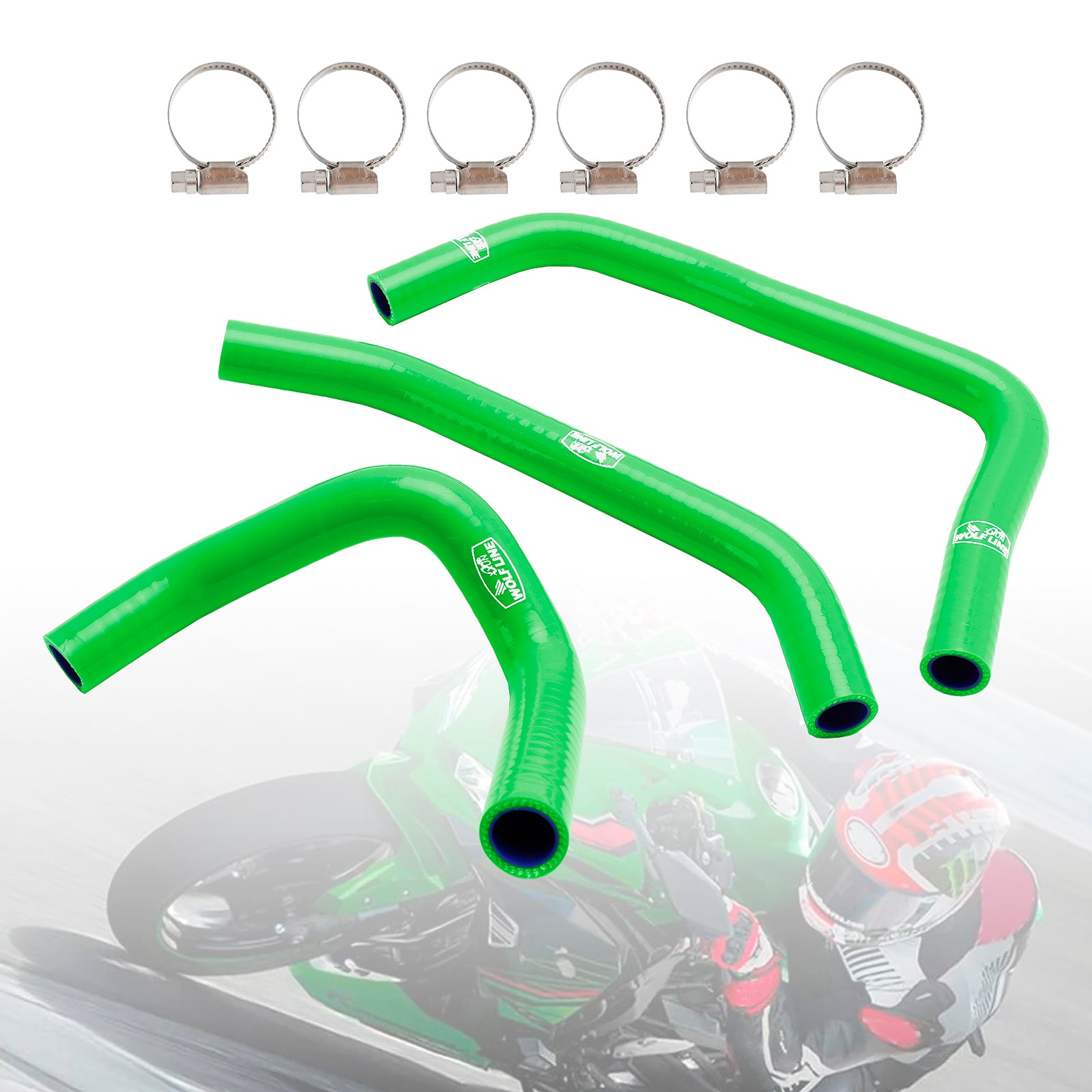 Kit tubo flessibile refrigerante radiatore in silicone Kawasaki ZX4R ZX-4RR 23-24