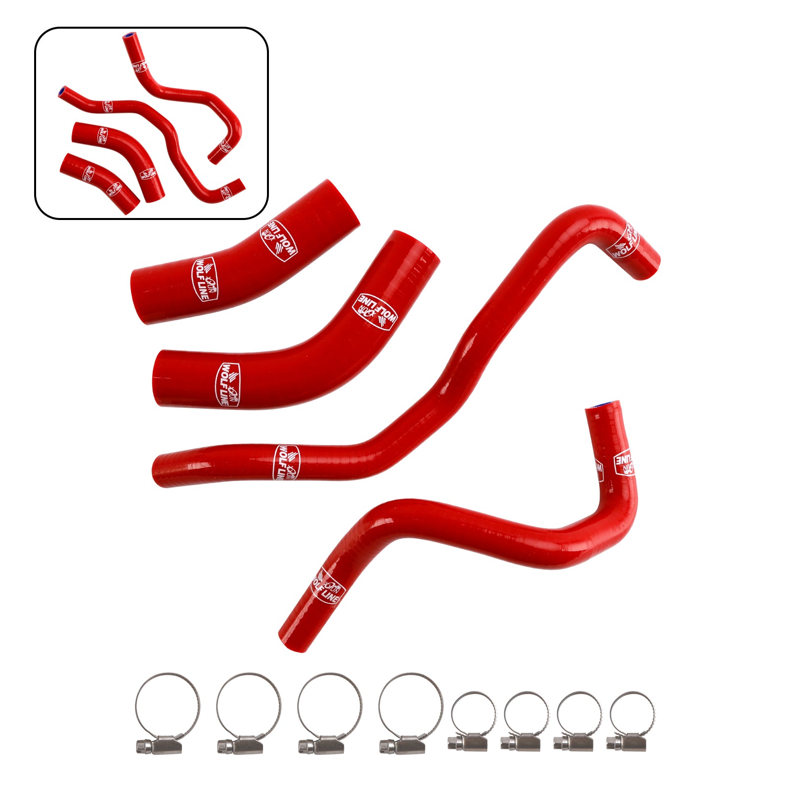 2019-2024 Yamaha Tenere 700 Silicone Radiator coolant Hose kit