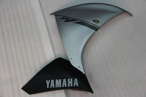 Amotopart 2009–2011 Yamaha YZF 1000 R1 Verkleidungsset in mattem Hellgrau und Schwarz