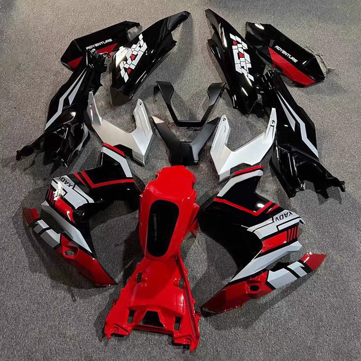 Amotopart 2022-2024 Honda ADV160 ADV 160 Red&Black Fairing Kit