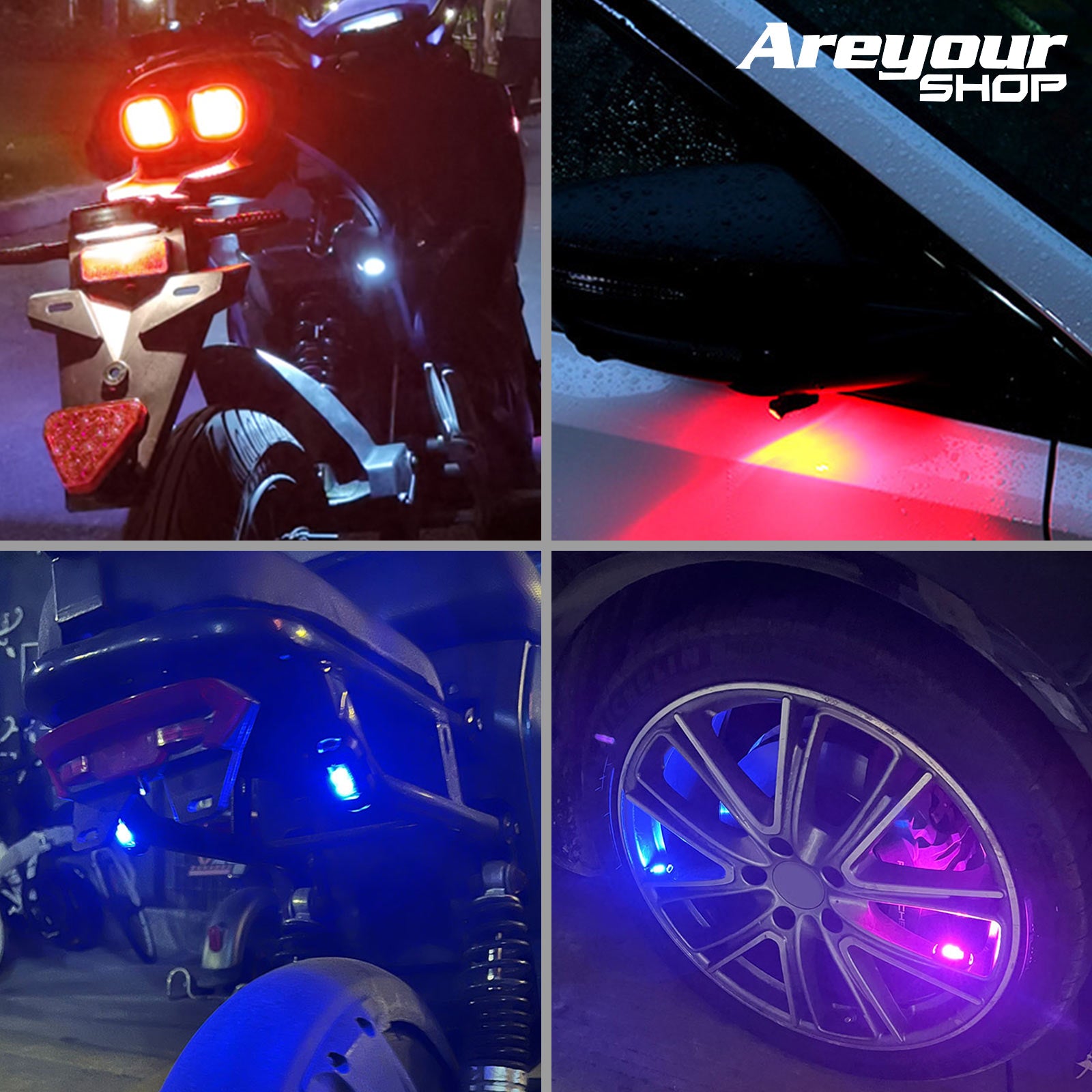 USB charging rechargeable LED flash motorcycle drone aircraft Warning light