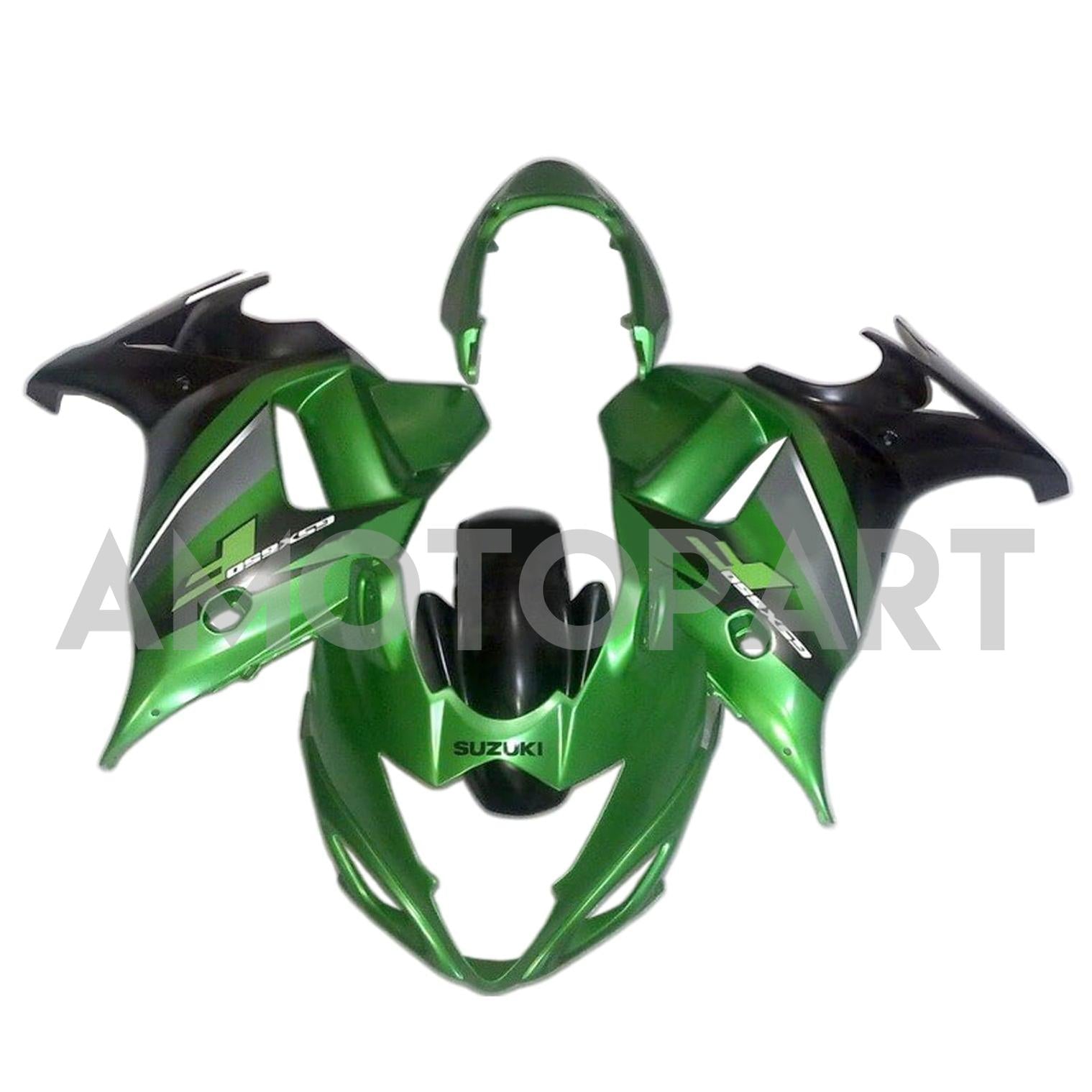Amotopart 2008-2013 GSX650F Katana Suzuki Green&Black Fairing Kit