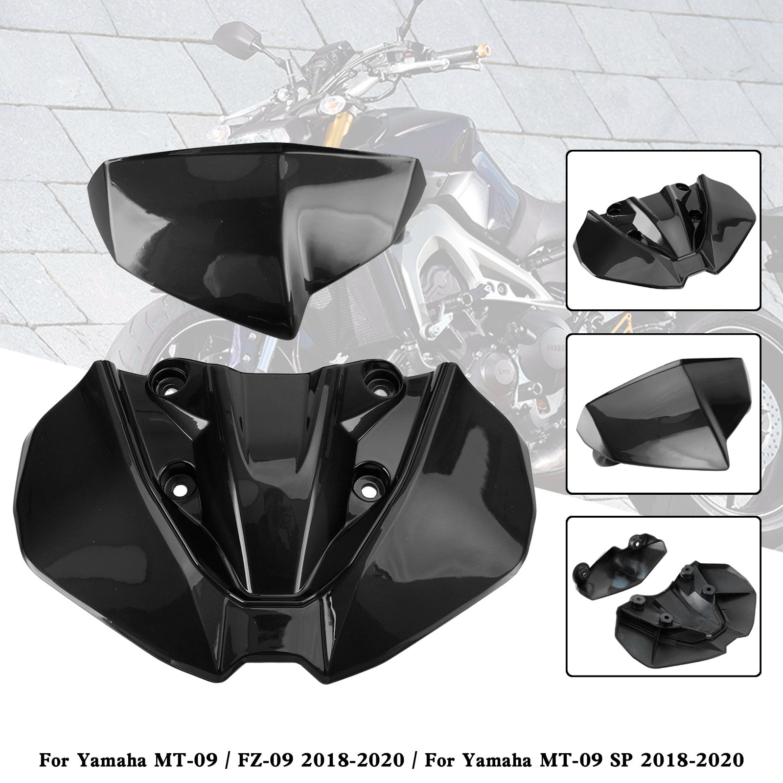 Copertura parabrezza cupolino per Yamaha MT-09 FZ09 MT-09 SP 2018-2020