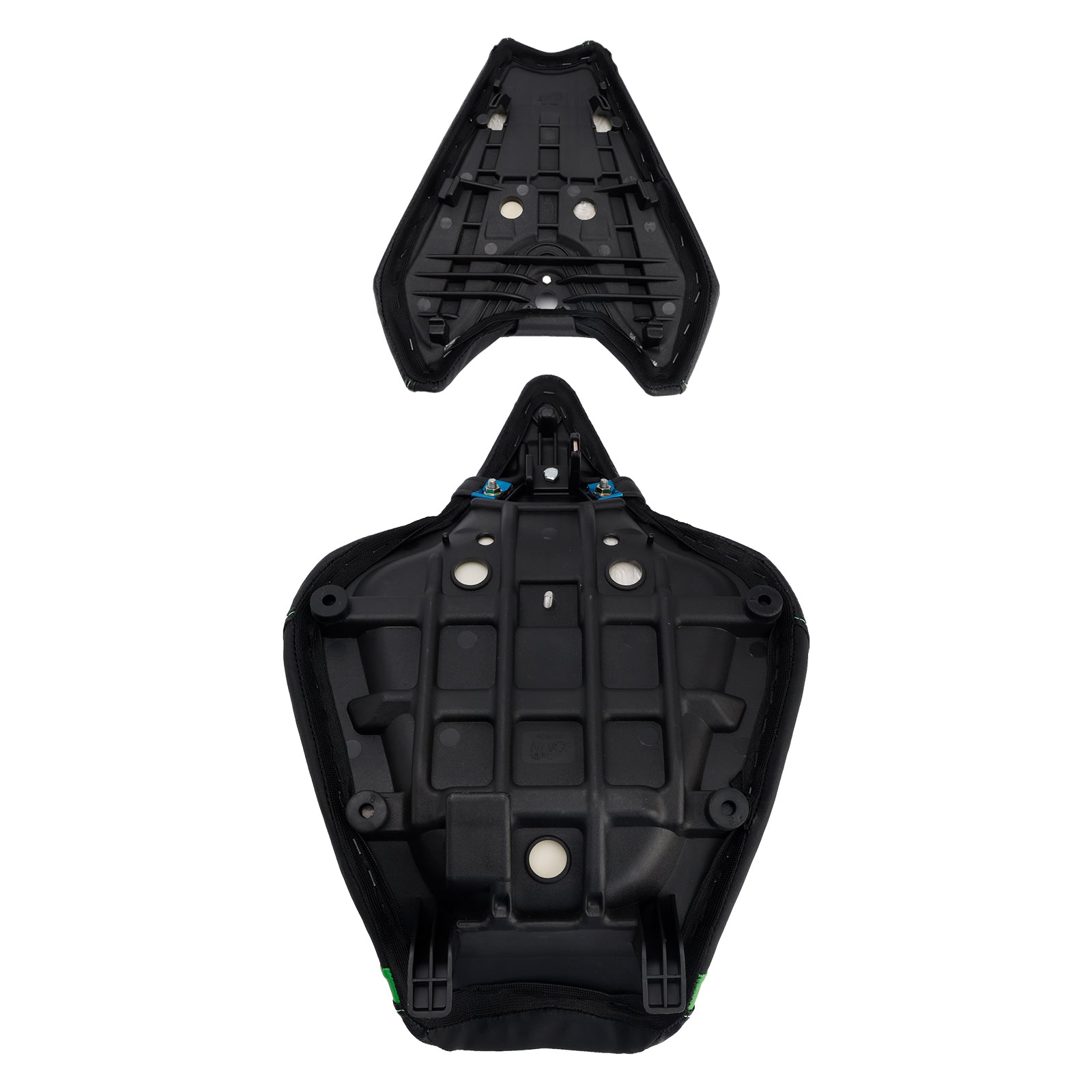 2014-2025 Kawasaki Z1000 anteriore inferiore con sedile posteriore conducente verde1