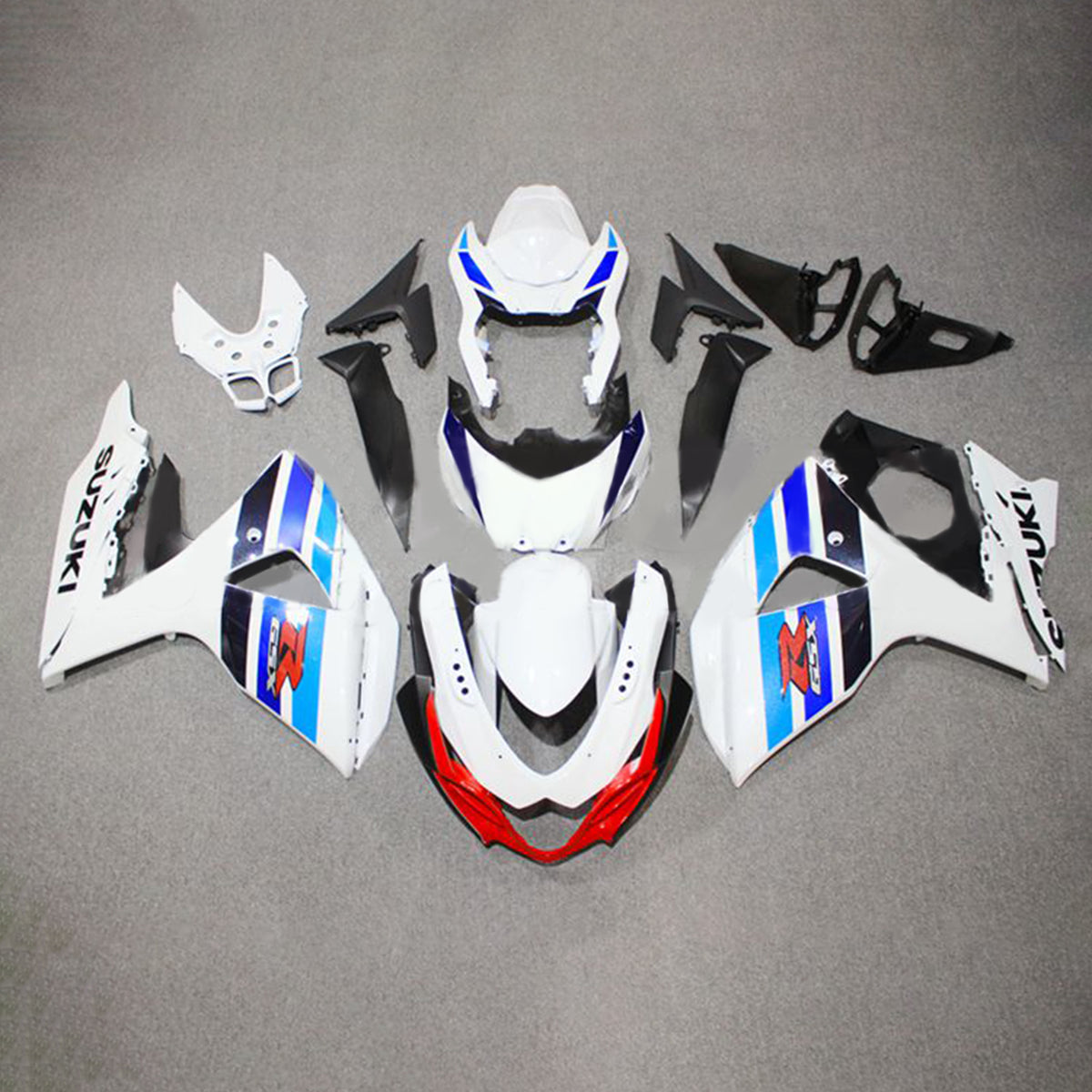 Amotopart 2009-2016 K9 GSXR1000 スズキ ブルー&レッド フェアリングキット