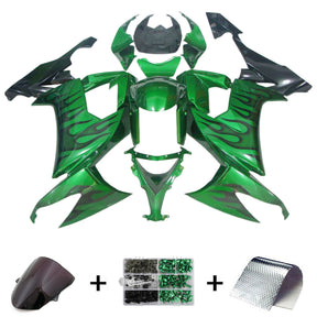 Kit carena Amotopart 2008-2010 Kawasaki ZX10R verde lucido