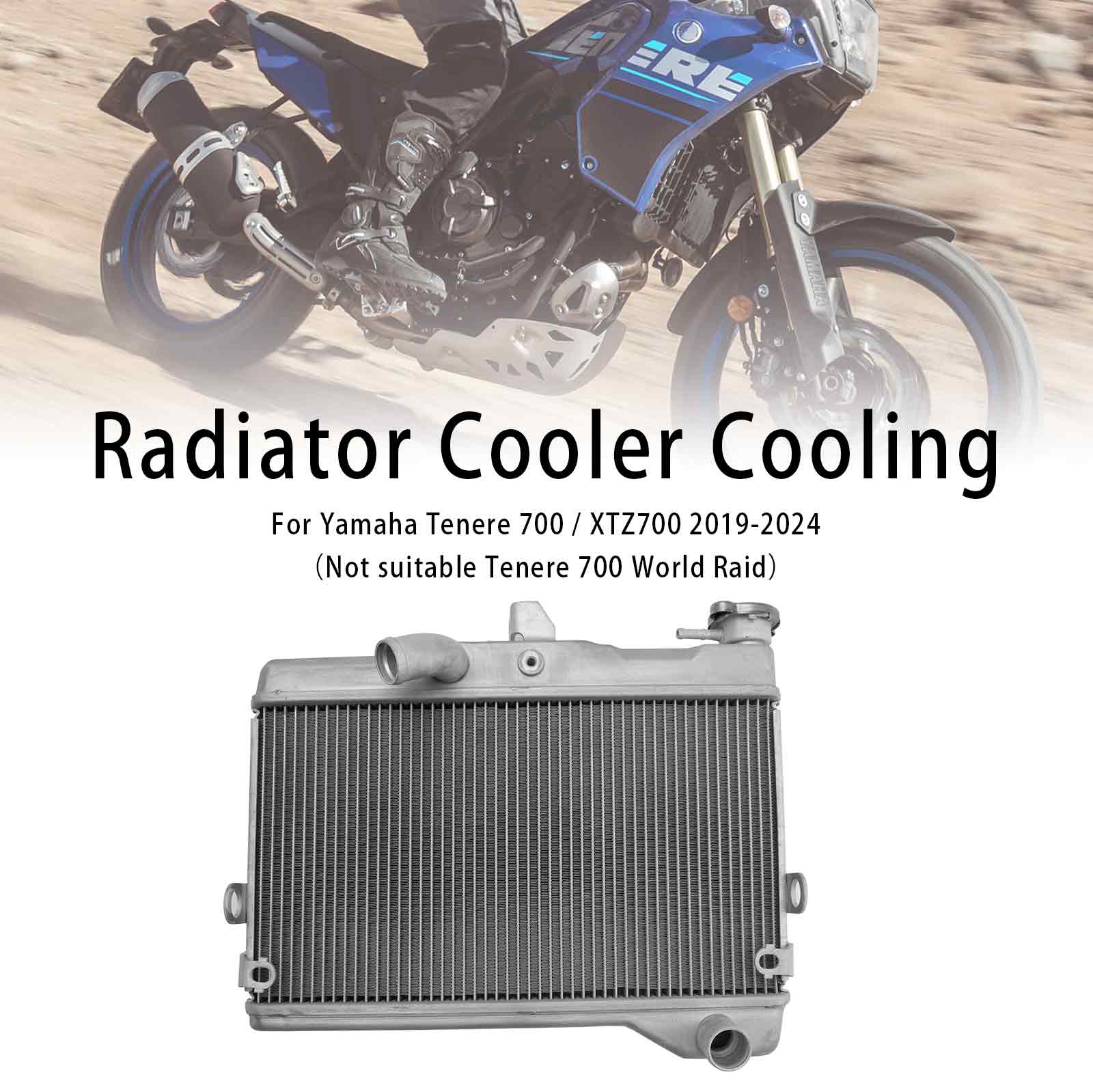 19-24 Yamaha Tenere 700 XTZ700 Radiateur Refroidisseur de moteur